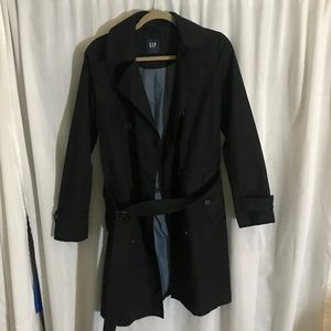 Navy Blue Gap Trench Coat